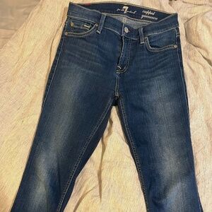 7 For All Mankind cropped gwenevere skinny jeans